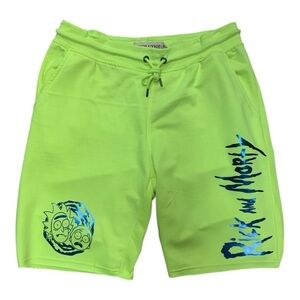 Neon Green Rick and Morty Shorts Sz various
